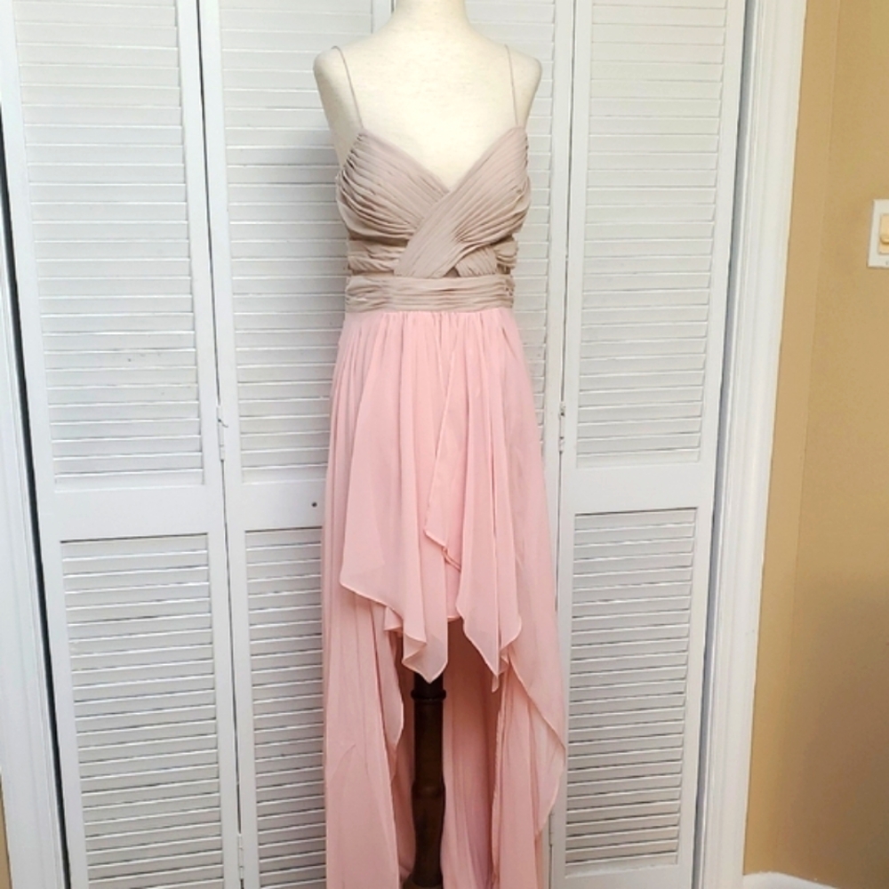 Hailey Logan By Adrianna Papell Elegant Pink Evening Dress Junior Size 9/ 10